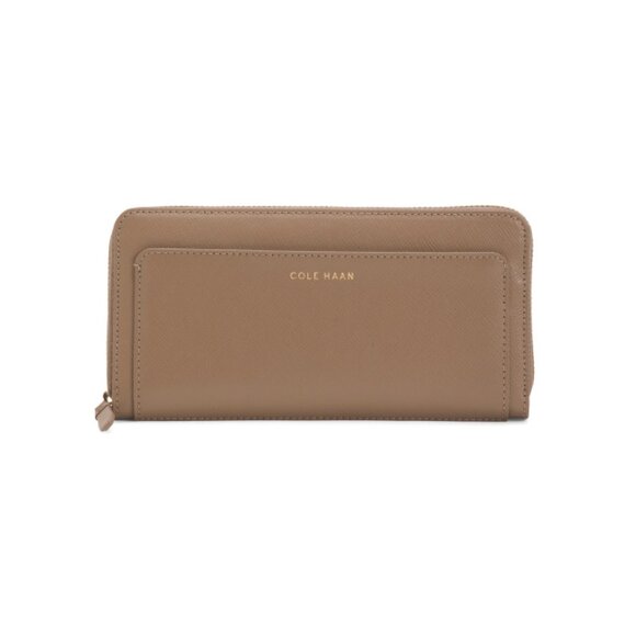 COLE HAAN Irish Coffee Leather Go Anywhere Continental Wallet - Picture 1 of 2